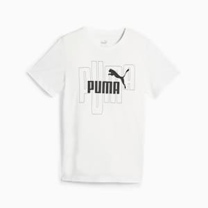 PUMA No. 1 Logo Big Kids' Tee, PUMA White