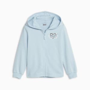 Mix Match Kid's Full-Zip Hoodie, Silver Sky, extralarge-IND