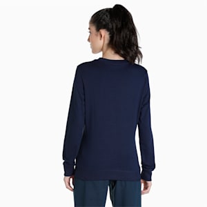 Graphic Women's Crew-Neck Sweatshirt, Peacoat