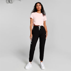 Drawstring Fashion Women's T-Shirt, Rose Dust