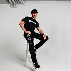 PUMAx1DER Graphic Men's Pants, PUMA Black