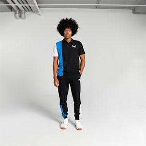 PUMAx1DER Colorblock Men's Polo T-shirt, PUMA Black