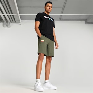PUMAx1DER Graphic Men's Shorts, Green Moss, extralarge-IND
