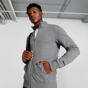 Contrast Men's Track Jacket, Medium Gray Heather, extralarge-IND