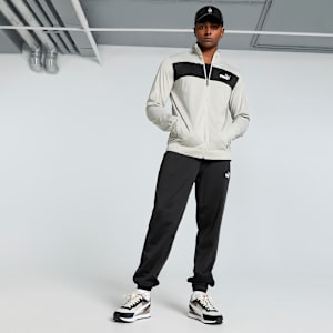 Men's Poly Tracksuit, Desert Dust, extralarge-IND