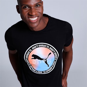 one8 Radial Graphic Men's Slim Fit T-Shirt, PUMA Black, extralarge-IND