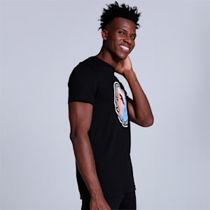 one8 Radial Graphic Men's Slim Fit T-Shirt, PUMA Black, extralarge-IND