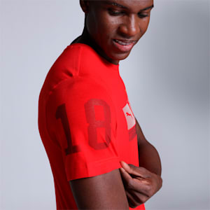 one8 Graphic Men's Slim Fit T-Shirt, PUMA Red, extralarge-IND