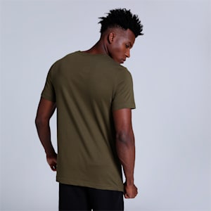 one8 Gold Foil Men's Slim Fit T-Shirt, Dark Olive, extralarge-IND