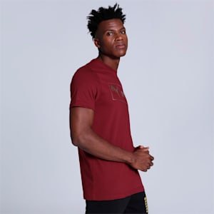 one8 Gold Foil Men's Slim Fit T-Shirt, Rhubarb, extralarge-IND