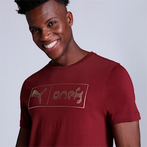 one8 Gold Foil Men's Slim Fit T-Shirt, Rhubarb, extralarge-IND