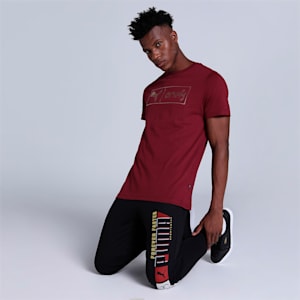 one8 Gold Foil Men's Slim Fit T-Shirt, Rhubarb, extralarge-IND