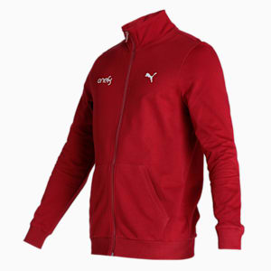 one8 Logo Print Men's Slim Fit Jacket, Rhubarb, extralarge-IND