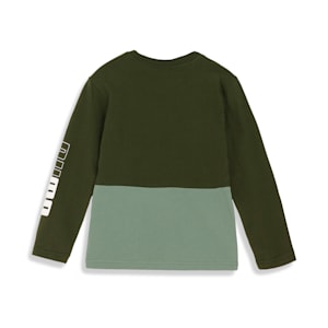 キッズ ボーイズ PUMA POWER Tシャツ 長袖 120-160cm, Myrtle, extralarge-JPN