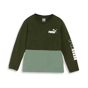 キッズ ボーイズ PUMA POWER Tシャツ 長袖 120-160cm, Myrtle, extralarge-JPN