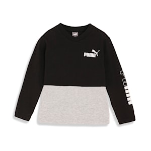キッズ ボーイズ PUMA POWER Tシャツ 長袖 120-160cm, PUMA Black, extralarge-JPN