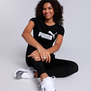 Logo Regular Fit Womens T-Shirt, Puma Black, extralarge-IND