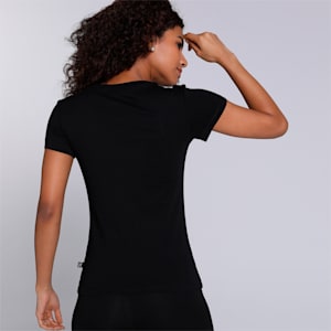 Logo Regular Fit Womens T-Shirt, Puma Black, extralarge-IND