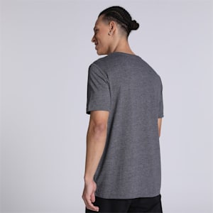 Heather Men's Regular Fit T-Shirt, Puma Black, extralarge-IND