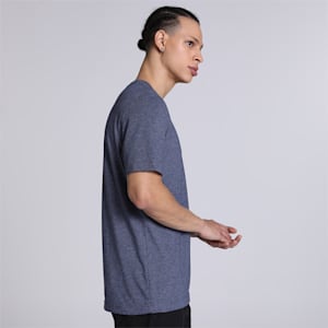 Heather Men's Regular Fit T-Shirt, Peacoat, extralarge-IND