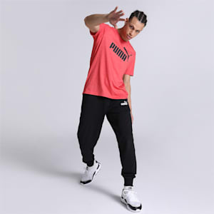 Heather Men's Regular Fit T-Shirt, High Risk Red, extralarge-IND