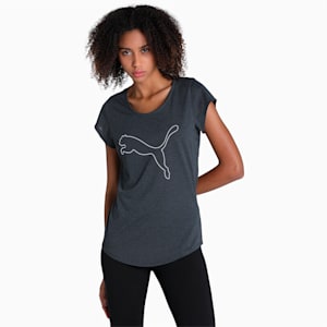 Performance Heather Cat Women's Training T-Shirt, Dark Gray Heather, extralarge-IND