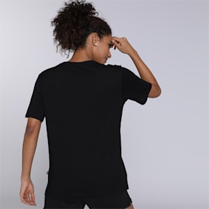 Logo Women's Relaxed Fit Boyfriend T-Shirt, Puma Black, extralarge-IND