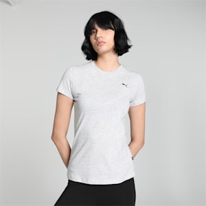 Small Logo Women's T-Shirt, Light Gray Heather-CAT, extralarge-IND