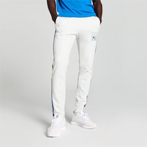 PUMA x one8 Men's Elevated Slim Fit Pants, PUMA White Heather, extralarge-IND