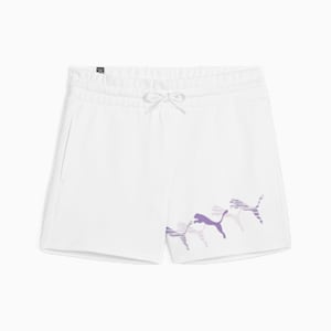 LOGO LAB Women's Shorts, PUMA White, extralarge-IND