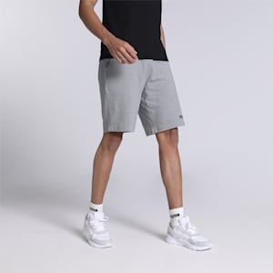 Men's Regular Fit Jersey Shorts, Medium Gray Heather, extralarge-IND