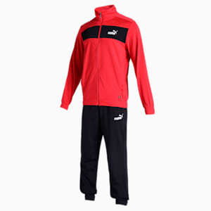 Poly Men's Track Suit, High Risk Red