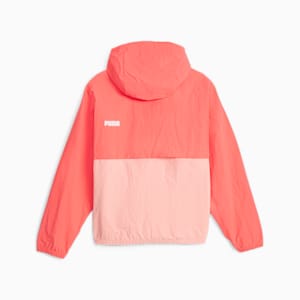 ウィメンズ リラックス フーデッド ウィンドブレーカー, Electric Blush, extralarge-JPN