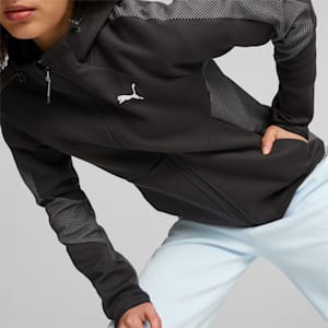 ウィメンズ EVOSTRIPE フーデッド ジャケット, PUMA Black, extralarge-JPN