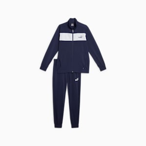 メンズ ポリ トレーニングスーツ 上下セット, PUMA Navy, extralarge-JPN