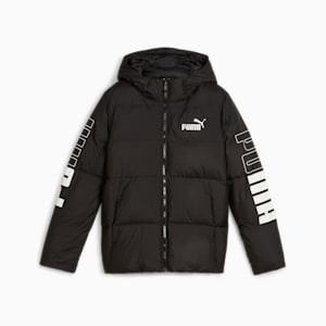 キッズ PUMA POWER カラーブロック フーデッドジャケット 120cm-160cm, PUMA Black, extralarge-JPN