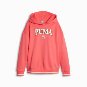 キッズ ガールズ PUMA SQUAD フーディー 裏起毛 120-160cm, Electric Blush, extralarge-JPN