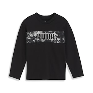 キッズ ボーイズ ACTIVE SPORTS 長袖 Tシャツ 120-160cm, PUMA Black, extralarge-JPN