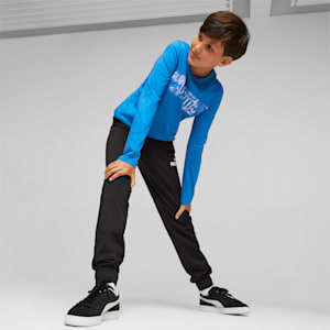 キッズ ボーイズ ACTIVE SPORTS Tシャツ 長袖 120-160cm, Racing Blue, extralarge-JPN