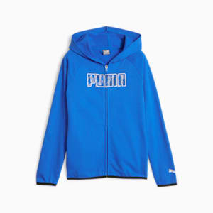 キッズ ボーイズ ACTIVE SPORTS フーデッド ジャケット 120-160cm, Racing Blue, extralarge-JPN