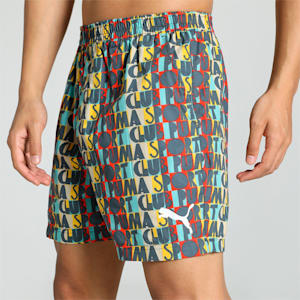 Men's Printed Woven Boxers with Side Pocket-Pack of 1, Dark Slate, extralarge-IND