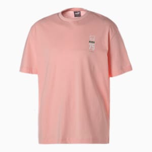 ユニセックス NEKO SAN 75周年記念モデル セレブレーション Tシャツ, Rose Dust