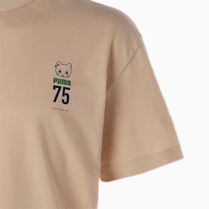 ユニセックス NEKO SAN 75周年記念モデル セレブレーション Tシャツ, Granola