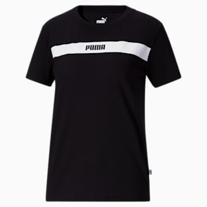 Playera de mujer Upfront Line, PUMA Black, extralarge