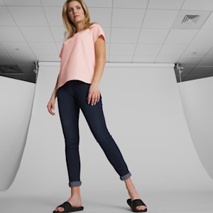Stacked A-OK Women's Tee , Rose Dust
