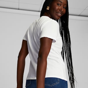 PUMA Cat Segment Women's Tee, PUMA White, extralarge