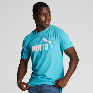 Essentials Men's Heather Tee, Team Aqua Heather, extralarge