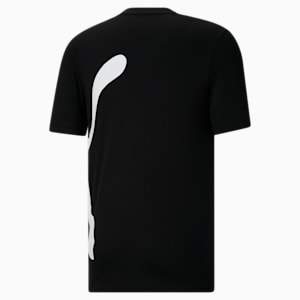 Camiseta con logo extragrande para hombre, PUMA Black