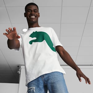 Camiseta con logo extragrande para hombre, Puma White, extralarge