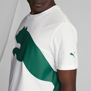 Camiseta con logo extragrande para hombre, Puma White